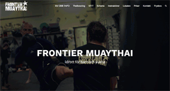 Desktop Screenshot of frontiermuaythai.se